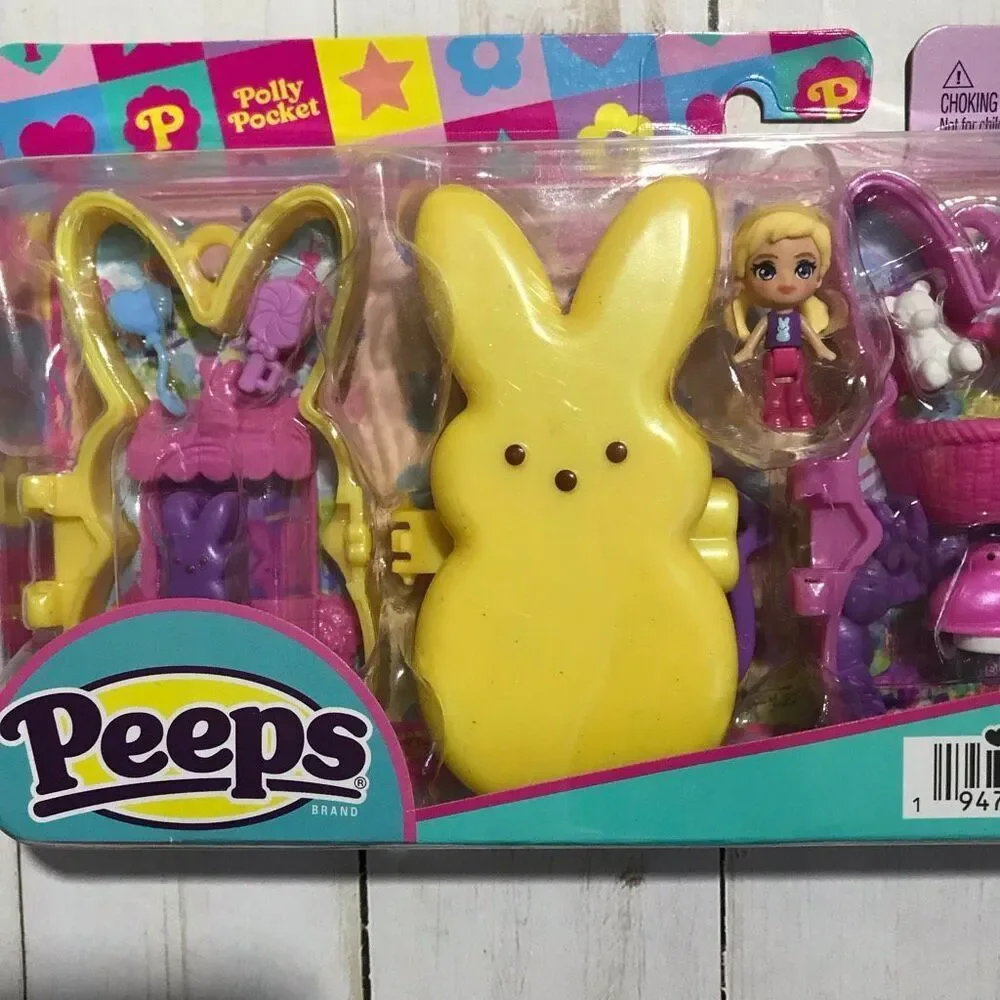Polly Pocket Peeps Bunny set New Easter basket toy play set